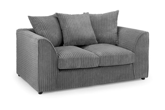 Harley Grey Jumbo Cord 2 Seater Sofa