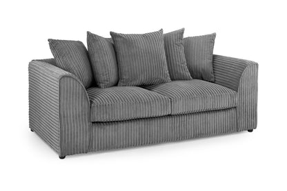 Harley Grey Jumbo Cord 3 Seater Sofa
