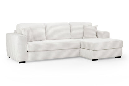 Harmony Ivory Jumbo Cord Right Hand Corner Sofa