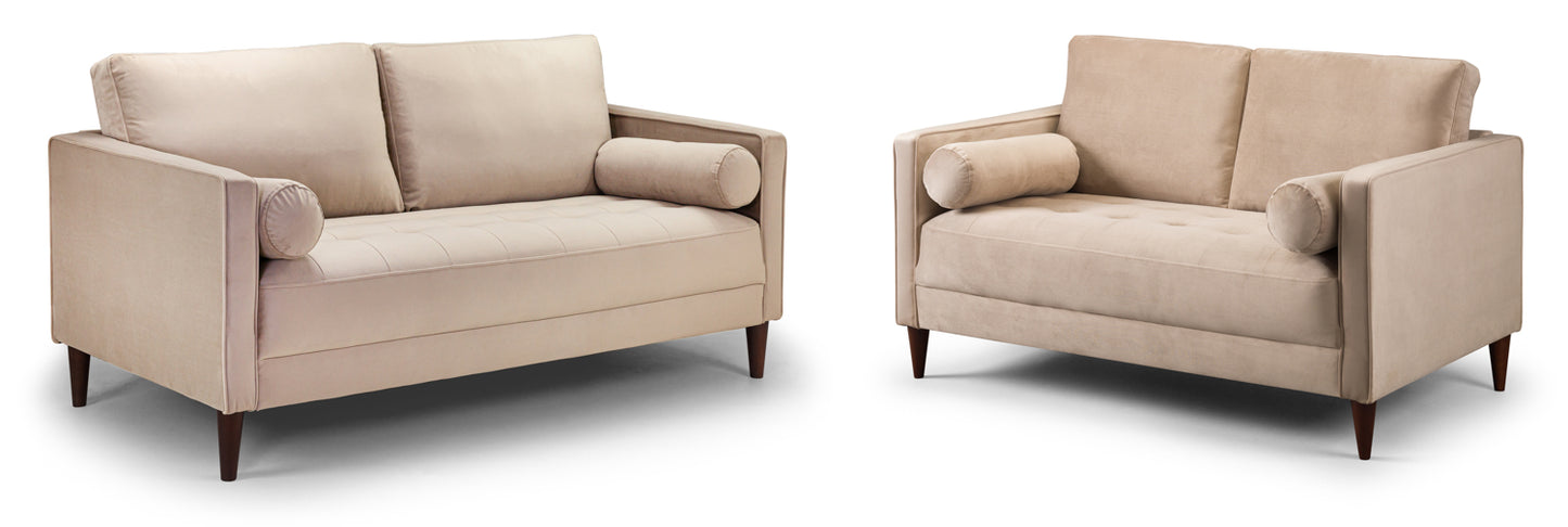 Harper Beige 3 and 2 Seater Sofa