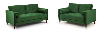 Harper Green 3 and 2 Seater Sofa