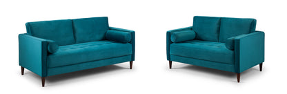 Harper Teal 3 and 2 Seater Sofa