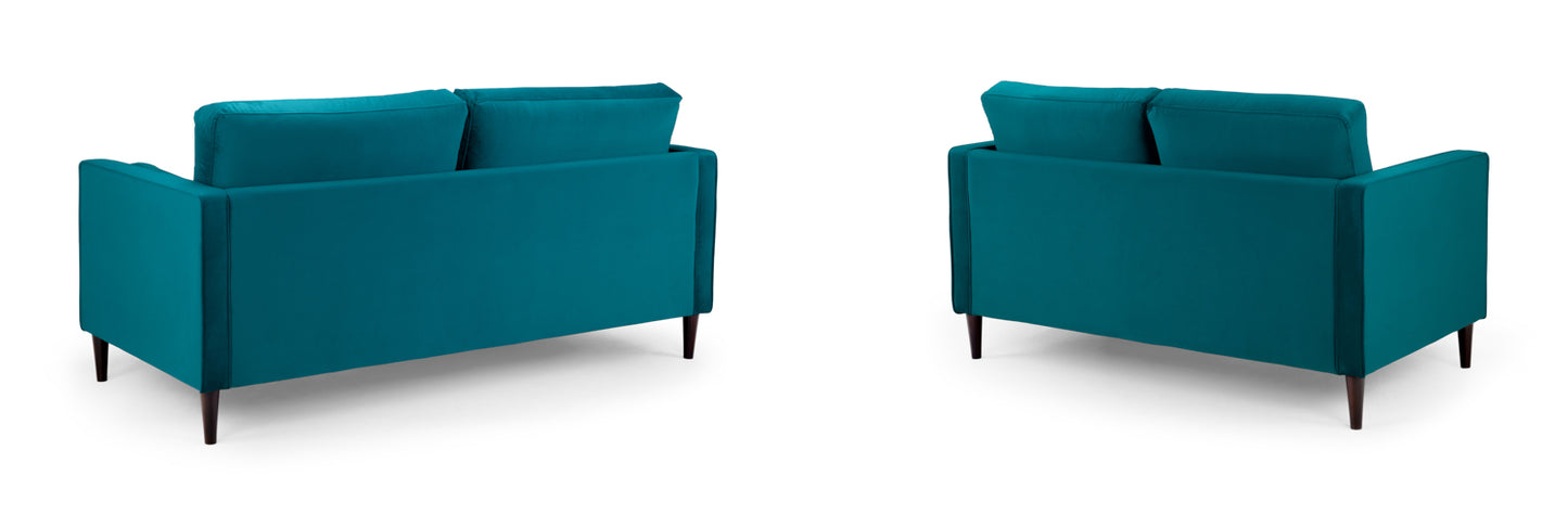 Harper Teal 3 and 2 Seater Sofa