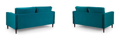 Harper Teal 3 and 2 Seater Sofa