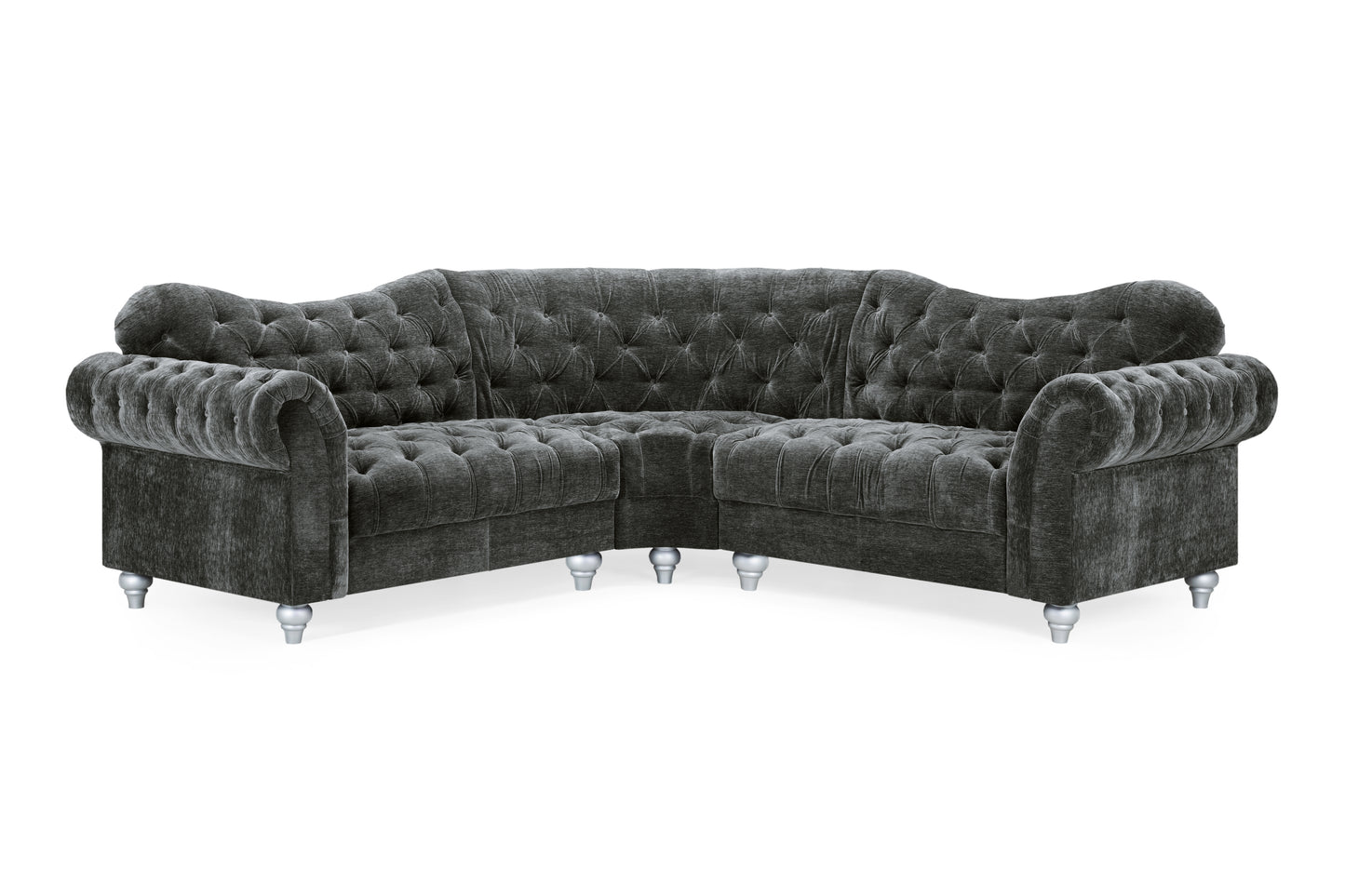 Jubilee Grey Fabric Corner Sofa