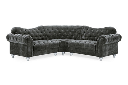 Jubilee Grey Fabric Corner Sofa