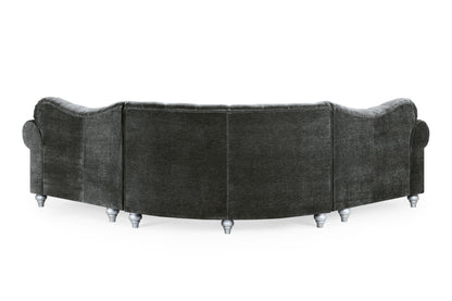 Jubilee Grey Fabric Corner Sofa