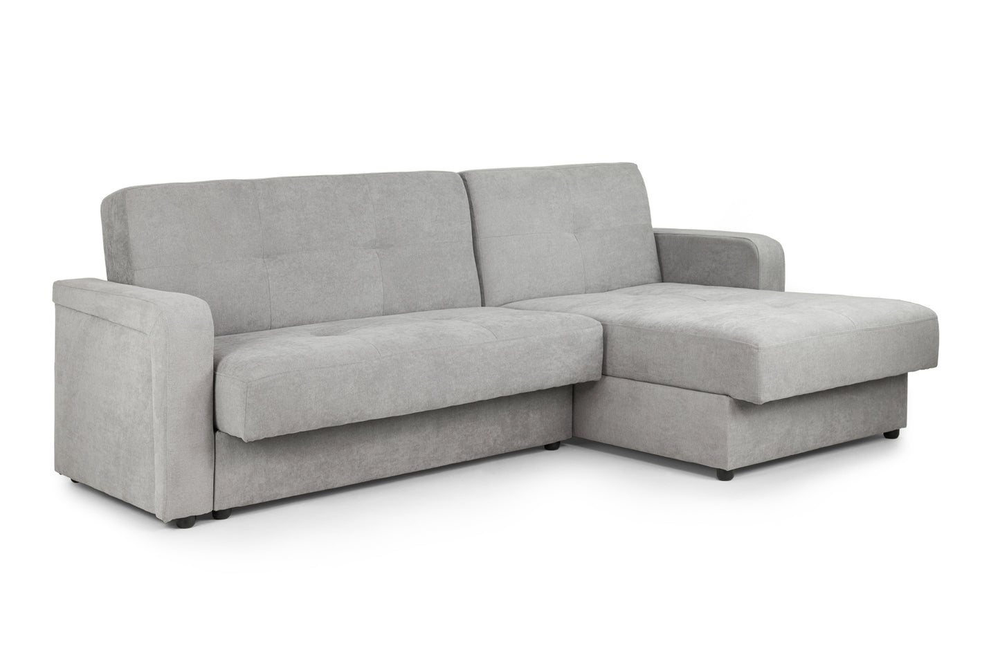 Kair Grey Fabric Universal Corner Sofa Bed