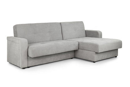 Kair Grey Fabric Universal Corner Sofa Bed
