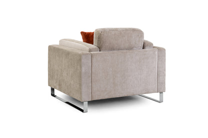 Kingston Beige Chenille Armchair