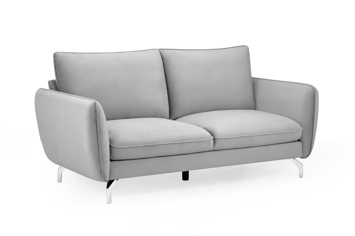 Lavard Grey Velvet 2 Seater Sofa