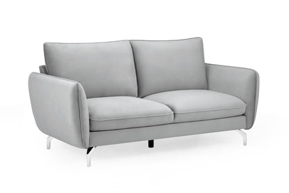 Lavard Grey Velvet 2 Seater Sofa