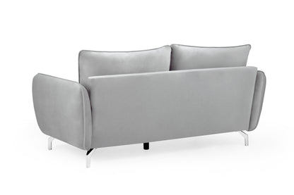 Lavard Grey Velvet 2 Seater Sofa