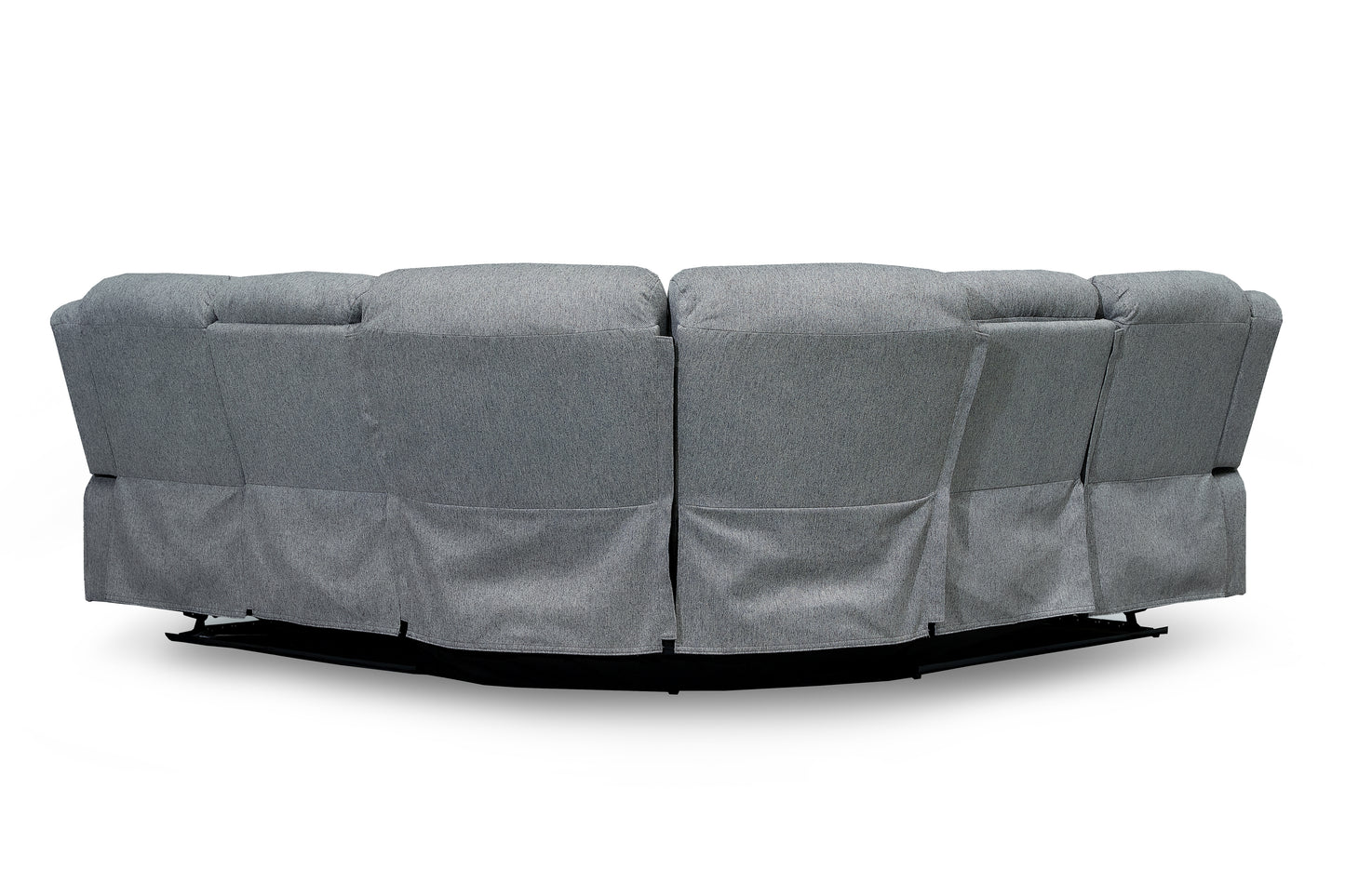 Linden Grey Fabric Recliner Cinema Corner Sofa