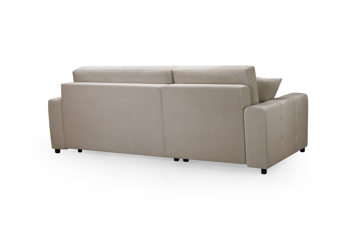 Luki Mocha Fabric Universal Left Hand Sofa Bed