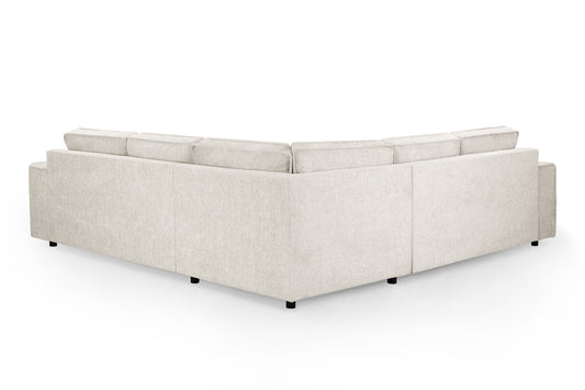 Mary Cream Fabric Large Corner Sofa