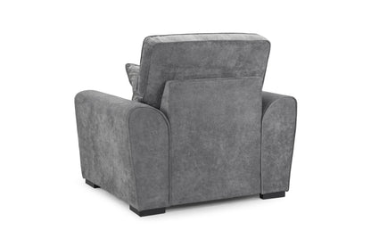 Maxwell Grey Fabric Armchair