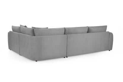 Mirabel Grey Velvet Right Hand Corner Sofa