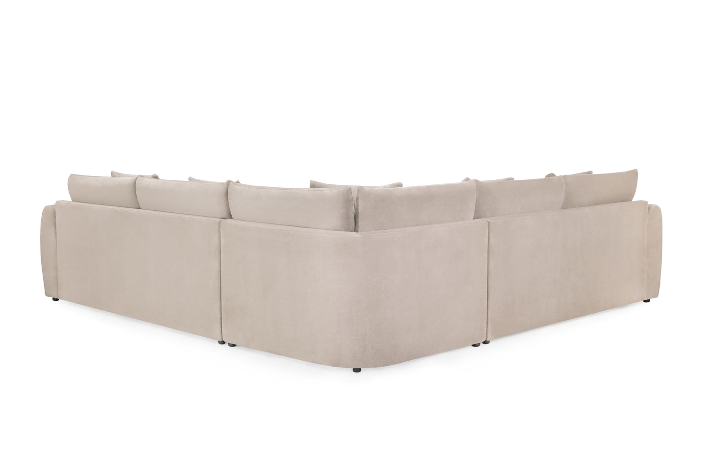 Mirabel Mocha Velvet Large Corner Sofa