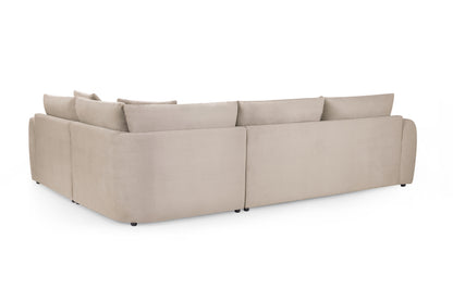 Mirabel Mocha Velvet Right Hand Corner Sofa