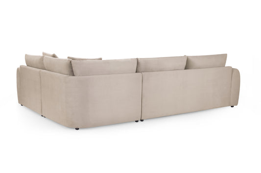 Mirabel Mocha Velvet Right Hand Corner Sofa