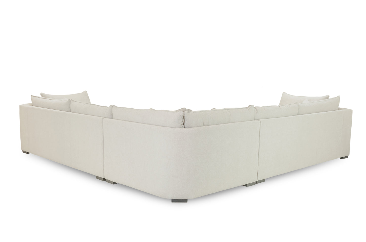 Monaco Stone Fabric Large Corner Sofa
