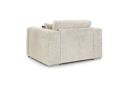 Naples Beige Chenille Armchair