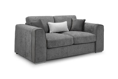 Naples Grey Chenille 2 Seater Sofa