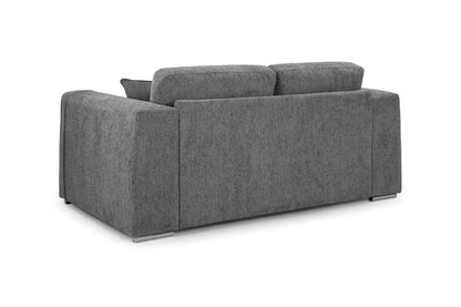 Naples Grey Chenille 2 Seater Sofa