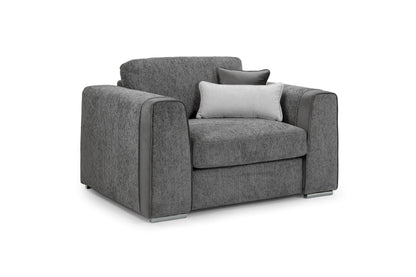 Naples Grey Chenille Armchair
