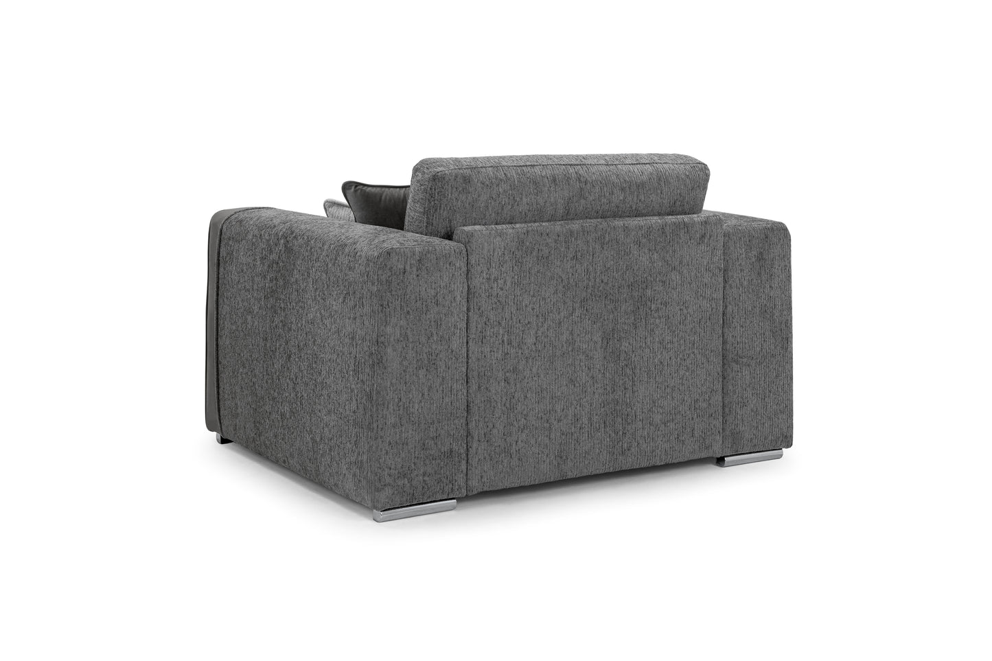 Naples Grey Chenille Armchair