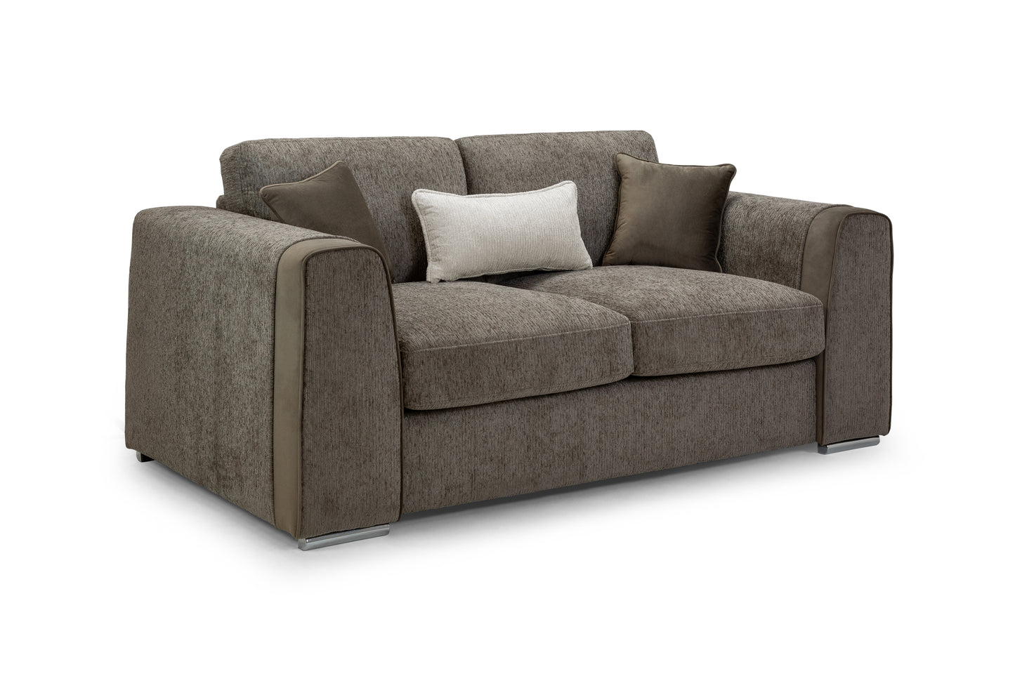 Naples Mocha Chenille 3 and 2 Seater Sofa