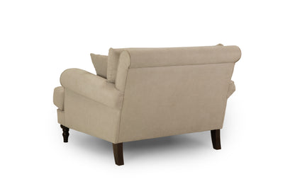 Summer Beige Fabric Armchair
