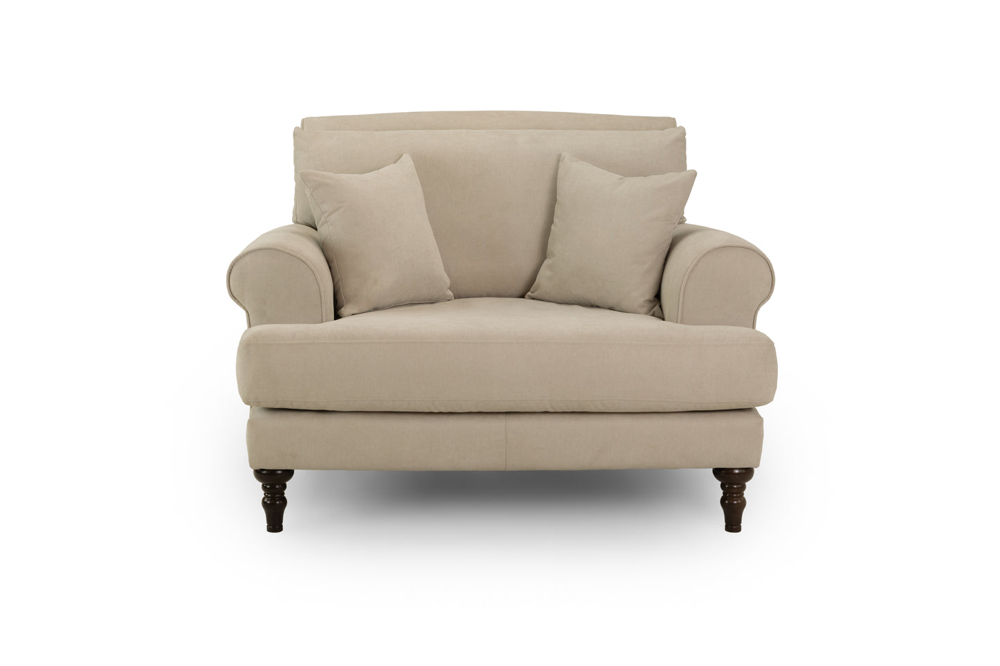 Summer Beige Fabric Armchair