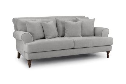 Summer Grey Fabric 3 and 2 Seater Sofa