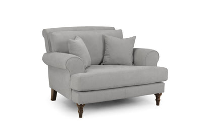 Summer Grey Fabric Armchair