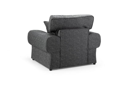 Wilcot Grey Fabric Armchair