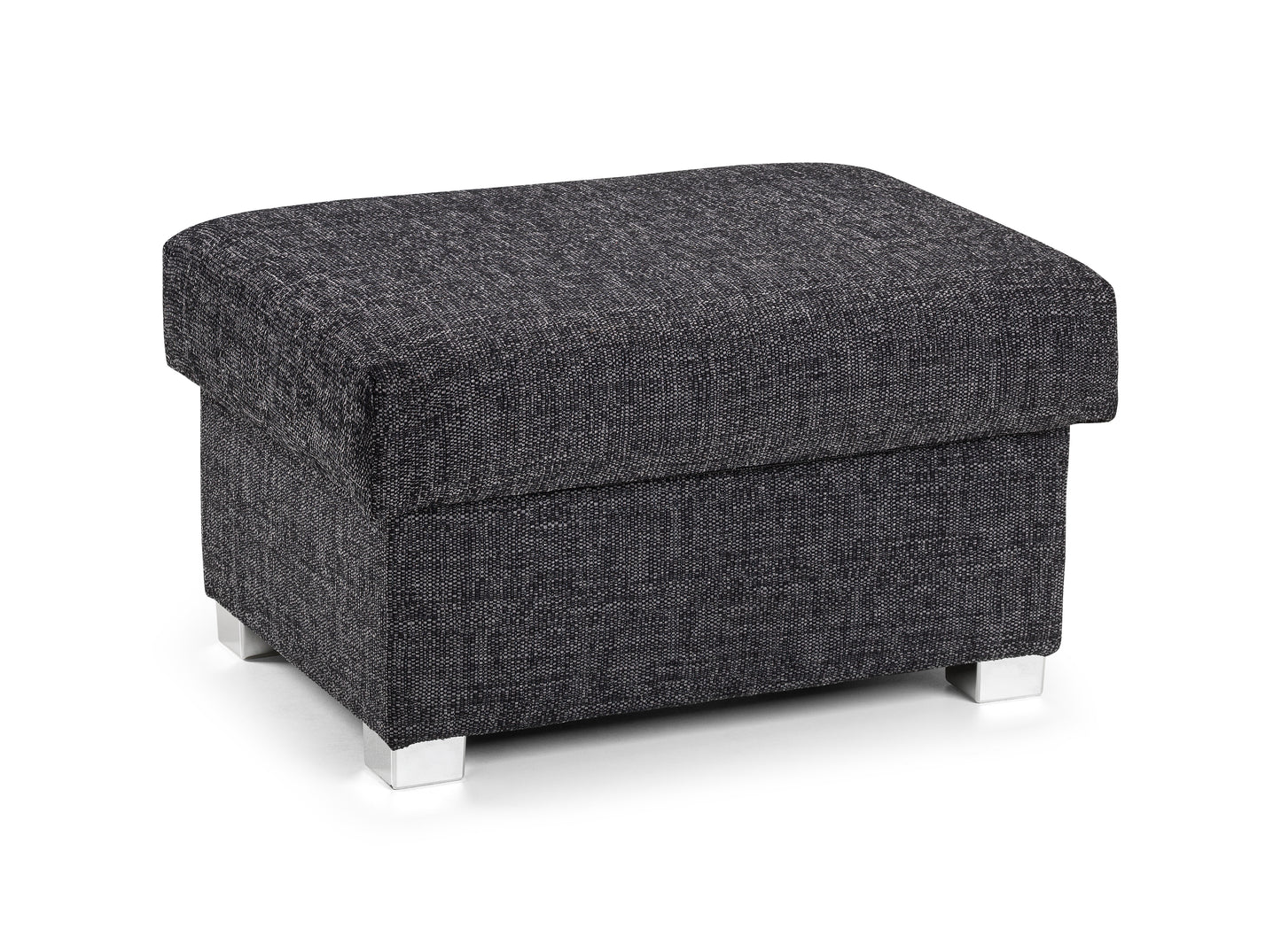 Wilcot Grey Fabric Footstool