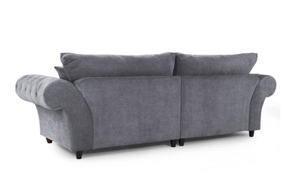 Windsor Grey Fabric 4 Seater Sofa
